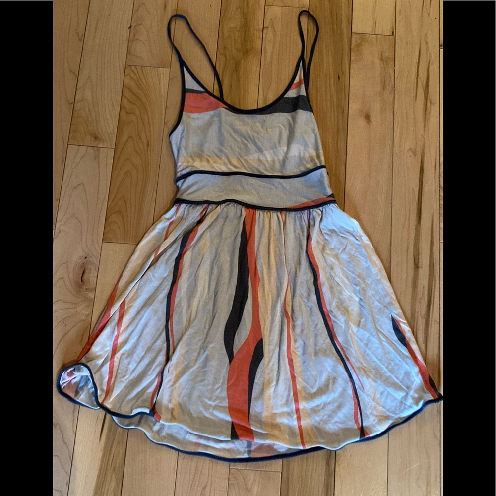 Cooperative Urban Outfitters striped dress w keyhole back spaghetti straps small